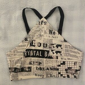 Urban Outfitters Black and White Print Top